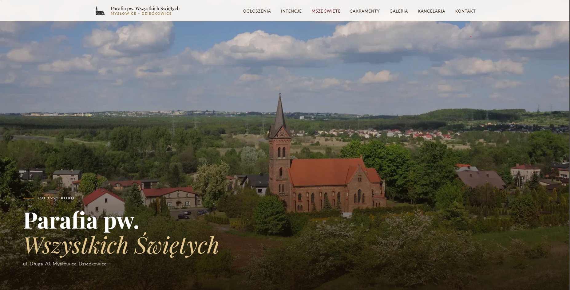 Parafia Wszystkich Świętych w Dziećkowicach - strona internetowa