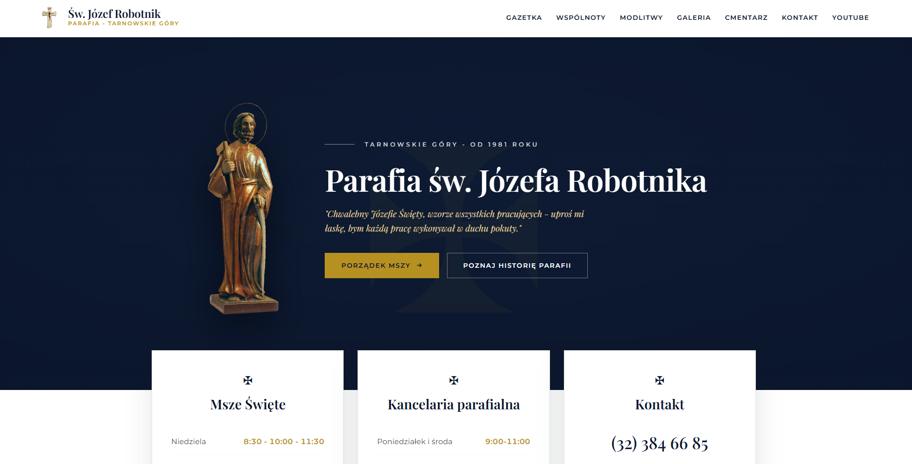 Parafia pw. św. Józefa - strona internetowa