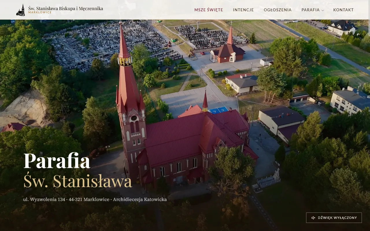Parafia pw. św. Stanisława w Marklowicach - strona internetowa